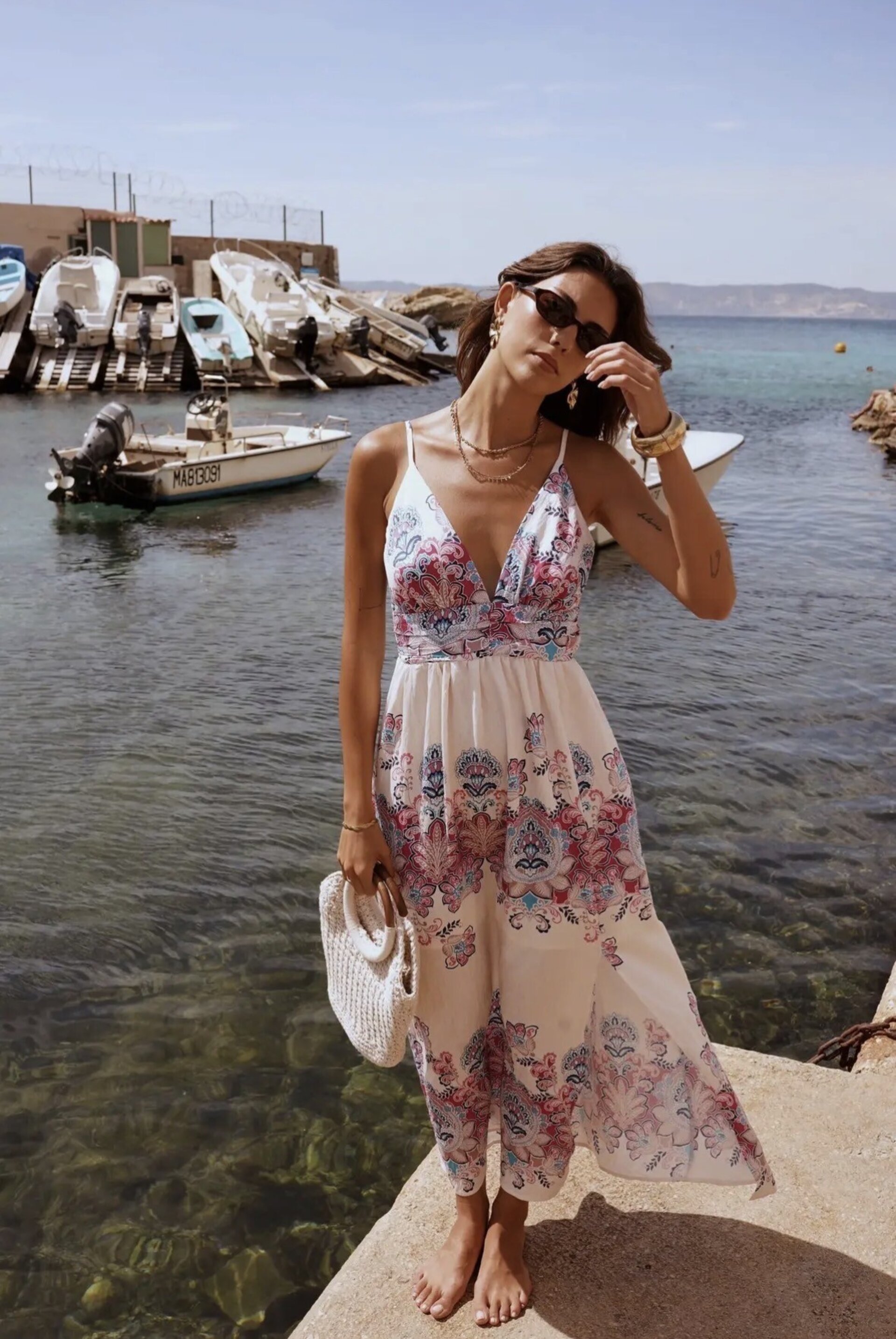 Vestido Boho Floral Rosa - 3